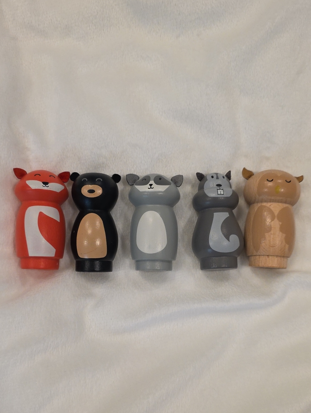 Hearth And Hand Wooden Animal Figurines Set - Black, Gray, Tan